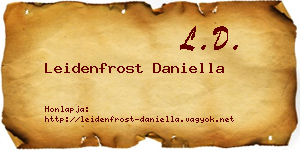 Leidenfrost Daniella névjegykártya